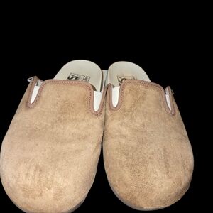 Skechers Men's Tan Suede Slip-On Sandals